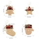 thumbnail image 3 of Adornos navideños de estrellas de arpillera (paquete de 4) | Medias navideñas de poliéster con guantes | Decoración festiva para interiores y exteriores | Adornos rústicos para colgar en Navidad, 3 of 6