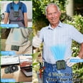 thumbnail image 4 of 10000mAh Portable Waist Fan Clip on Wearable Belt Personal Fan Rechargeable Battery operated With 5 Speeds & Neck Hands-Free 50H Cooling For Outdoor Camping Travel (Green), 4 of 9