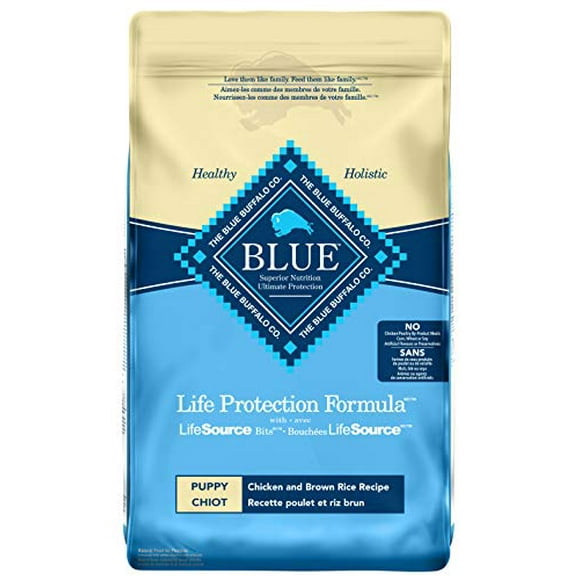 Blue Buffalo Life Protection Formula Puppy Dog Food - Natural Dry Dog Food for Puppies - Chicken and Brown Rice - 26 lb. Bag