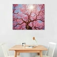 thumbnail image 2 of Nawypu  Cherry Blossom Tree Large Modern Floral Giclee Canvas Prints on Stretched Landscape Canvas Wall Art Spring Pink Flowers Pictures Paintings Artwork for Living Room Bedroom Home, 2 of 6