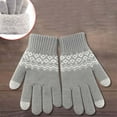 thumbnail image 6 of QQAMB Winter Gloves for Women Stretch Fleece Gloves with Touchscreen Thermal Smile Print Warm Gloves for Cold Weather, 6 of 6