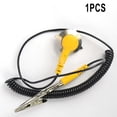 thumbnail image 5 of 1Pcs Anti-Static Esd Grounding Cable Coiled Cord For Alligator Clip Claw Pu Wire, 5 of 7