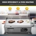 thumbnail image 3 of WeChef 22” Electric Griddle - 3000W, Countertop Commercial Flat Top, Temperature Control, 3 of 9