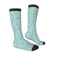 thumbnail image 3 of Daiia Sports Socks Geometric Elements Printed Novelty Crew Socks for Men Women Knee High Socks Cotton Socks Soft & Breathable Support Unisex Socks, 3 of 9