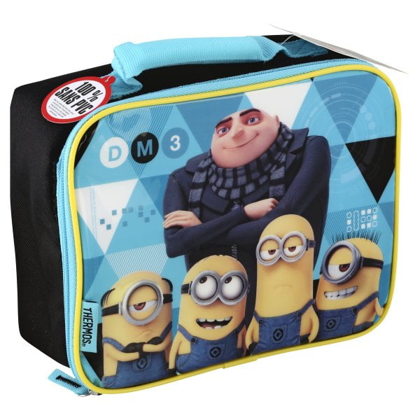 Despicable Me Minions Lunch Bag Box All-Over Print Insulated NWT 