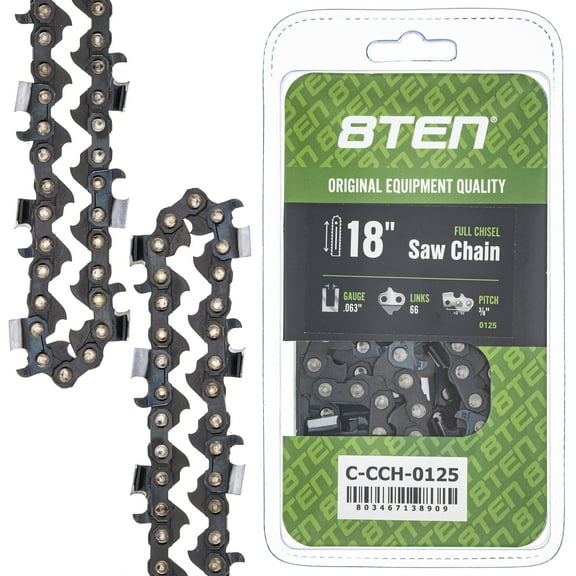 Full Chisel Chainsaw Chain 18 inch .063 3/8 Pitch 66DL for Stihl MS260 MS660 810-CCC2347H