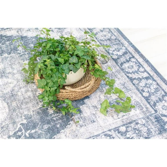 7 x 10 ft. Oriental Rectangle Area Rug, Black & Gray