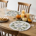 thumbnail image 5 of Sweet Home Round Braided Placemats Set of 8, Farmhouse Rustic Country Star White Pumpkin Gingham Heat Insulation Place Mats Washable Non-Slip Table Mats for Kitchen Dining Party, 15 Inches, 5 of 9