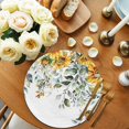 thumbnail image 2 of Sunflowers Round 15 Inch Placemats Set of 4, Eucalyptus Leaves Spring Floral Summer Botancial HeatResistant Non Slip Place Mats for Dining Table, Wipeable Braided Kitchen Table Mats for Housewarming, 2 of 9