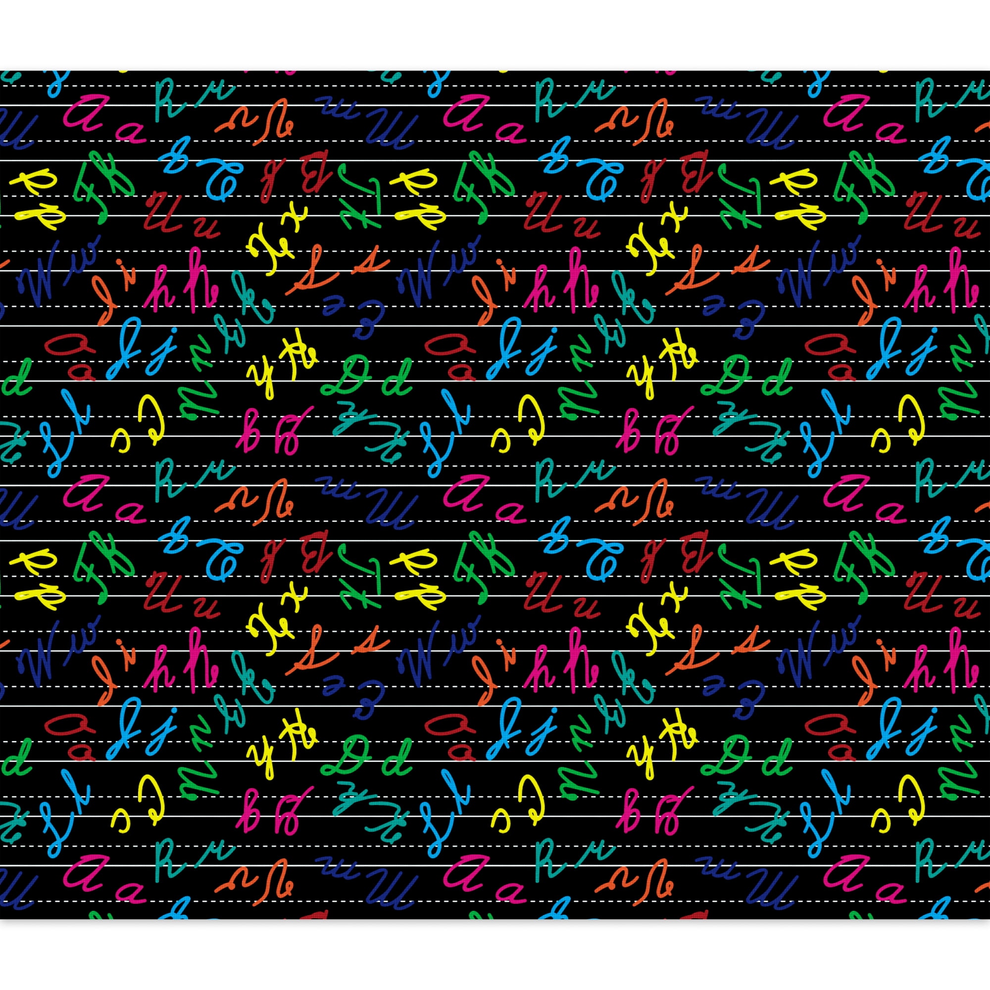 Create It 18"x21" Cotton ABC Precut Sewing & Craft Fabric, Black 10 Pieces