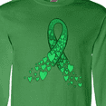 thumbnail image 4 of Inktastic Cerebral Palsy Awareness- Green Ribbon Made of Hearts Long Sleeve T-Shirt, 4 of 5