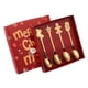 thumbnail image 5 of Cubiertos navideños con caja de regalo, utensilios reutilizables, cuchara multiusos de acero inoxidable 4 piezas, 5 of 9