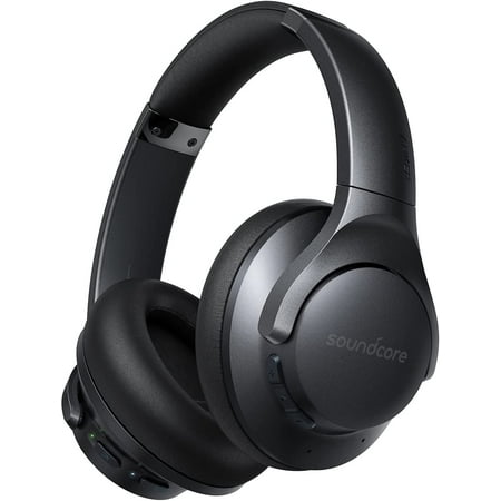 Soundcore Life Q20+ Bluetooth Over-Ear Headphones Active Noise Cancelling 40H Playtime | Black