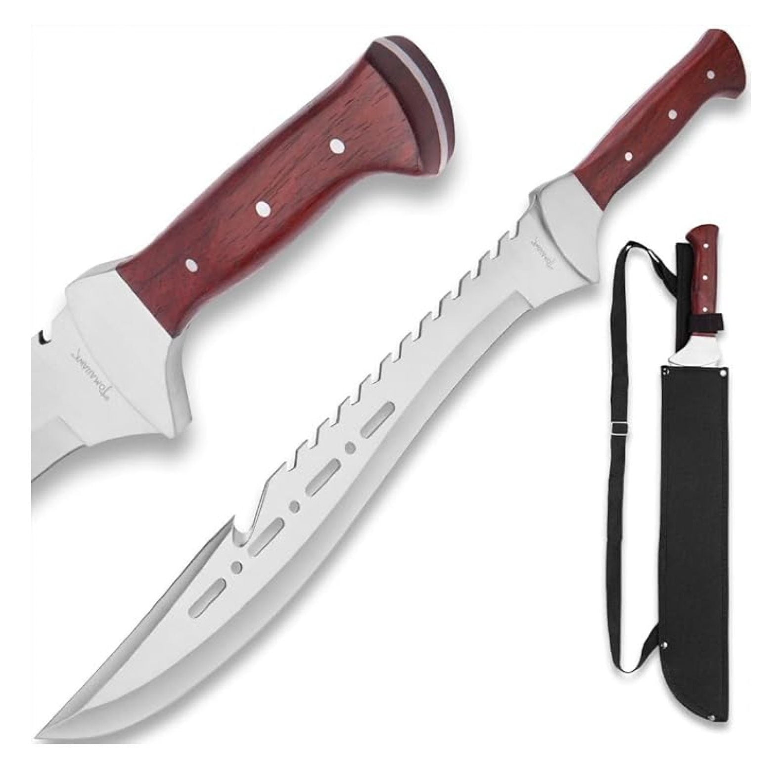 Ontario 8521 Orange D-Handle Heavy Duty Machete 22-1/2