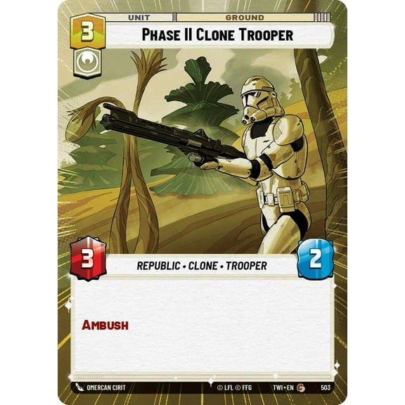 Star Wars: Unlimited Twilight of the Republic Common Phase II Clone Trooper #503 (Hyperspace)