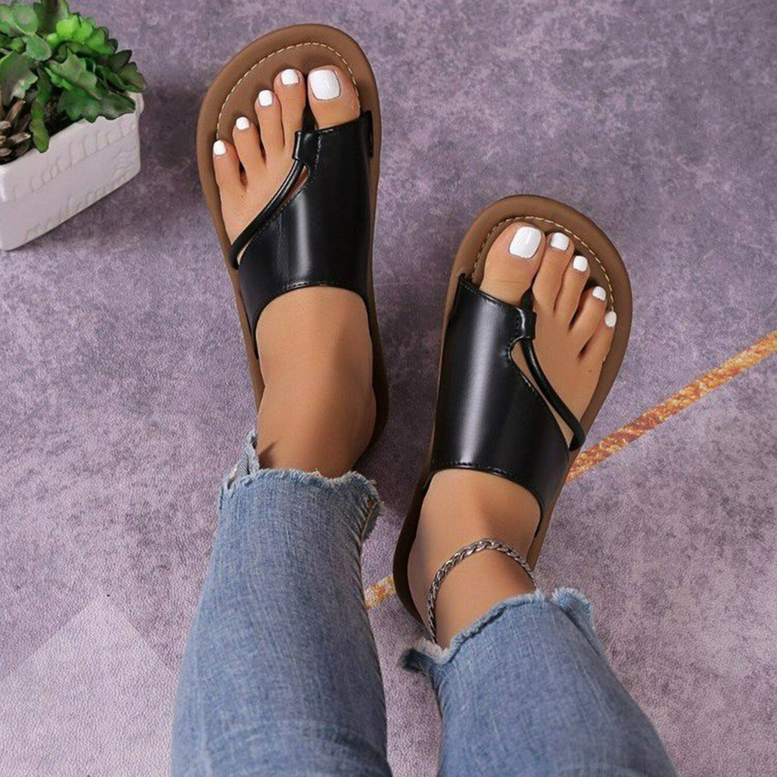 LIANGP Women's Sandals Cool Slippers Soft Soled Non Slip Wear Resisting ...
