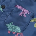 thumbnail image 2 of Nyeemya Baby Boys Hawaiian Shirts Tops Toddler Tropical Short Sleeve Button T-shirt Summer Casual Navy Blue 120, 2 of 8