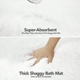 thumbnail image 4 of Deconovo White Bathroom Mat, Extra Soft & Plush Durable Rug, Absorbent Rugs for Shower Floor Kitchen Bedroom, Machine Washable Shaggy Rugs, 17" x 24", 4 of 8