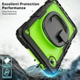 thumbnail image 2 of ELEHOLD Rugged Case for Samsung Galaxy Tab A11 2025,8.7-inch, Three-Layer Protection with Screen Protector Portable Folding Handle Grip 360° Rotating Kickstand Bracket Shockproof Cover,B, 2 of 7