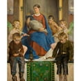 thumbnail image 2 of Jacek Malczewski 20x24 Black Ornate Framed Double Matted Museum Art Print Titled: Madonna and Children (1897), 2 of 5