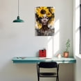 thumbnail image 5 of ZHONGYUTONG African American Wall Art Black Girl Canvas Yellow Sunflower and Black Woman Painting Picture for Bedroom Decor Framed (20.00" x 30.00"), 5 of 5