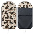 thumbnail image 6 of XYZCANDO Dachshund Cool Style Car Seat Towel Cover Waterproof, Suitable for Van Front Seats Automotive, Terry Cloth Car Seat Covers, for Trucks Sedans, 6 of 7