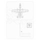 thumbnail image 1 of Set cumpleaños gracias tarjeta postal correo lado 20pcs, 1 of 3