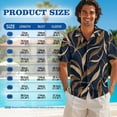 thumbnail image 7 of KUIFORTI Couple Matching Outfits Abstract Leaf Fashionable Mens Casual Shirts Hawaii Dress Breathable Short Sleeve Button Down with Soft Fabric for Summer Vacation Trip, 7 of 7