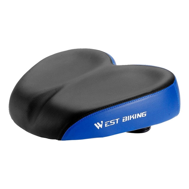 Soidarity Saddle Soft Cushion Pad Widen Cycling Thicken Mountain Ciclismo azul negro