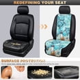 thumbnail image 5 of COEQINE Car Front Seat Cover 2 Pack Quilted Soft Breathable Captain Chair Seat Cover Non-Slip Pet Car Seat Protector Fits for Sedans SUVs Trucks, Sea Turtle Lighthouse Blue, 5 of 7