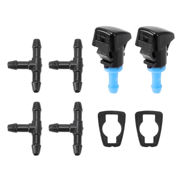 Kit de Boquillas de Lavaparabrisas Unique Bargains para Kia Rio 2016-2024 Boquillas de Rociado de Parabrisas Chorro de Limpiaparabrisas No. 98630G3000 2 Pcs Juntas 4 Pcs Conector de Manguera T
