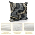 thumbnail image 4 of YINGXI  Decorative Throw Pillow Case, Abstract Charcoal Hues of Natural Stone Style Ornaments and Stains Modern, Couch Bedroom Living Room Cushion Cover,Dark Grey Camel 20x20in, 4 of 5