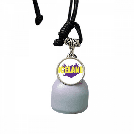 

Polar Light Map Iceland Europe Wind Chimes Bell Car Pendant