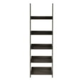 thumbnail image 6 of Lavish Home Bookshelf 5-Tier Ladder Shelf with Leaning Look, Bookcase for Home Decor and Office Storage, Gray, 6 of 7