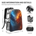 thumbnail image 4 of Sikiie Red And Blue Fire Dragon E Clear Backpack, Transparent Bookbag for School for Women Men, Capacity Clear Bag for College, Travel, 4 of 7