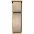 thumbnail image 2 of 8"W x 10"D x 26"H Carmel Rough Sawn Corbel w/Backplate, Douglas Fir, 2 of 9