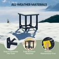 thumbnail image 6 of WestinTrends Outdoor 18" HDPE Square Adirondack Patio Side Table, Navy Blue, 6 of 16
