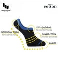 thumbnail image 2 of Hugh Ugoli Men's & Women's No Show Socks Seamless Thin Cotton Low Cut Socks, 6 Pairs, Gray, Sohe Size: 7-11, 2 of 5