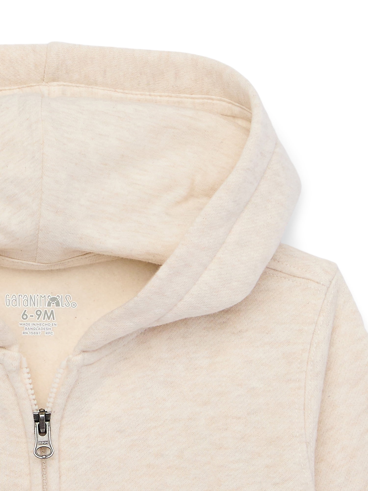 Garanimals Baby Girl Butter Fleece Zip Up Hoodie, Sizes 0M-24M