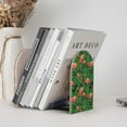 thumbnail image 6 of Picia Flamingo Pattern Wood Bookends for Shelves,Non-slip Bookends, Heavy Duty Wooden Bookend Support,1 Pair, 6 of 8