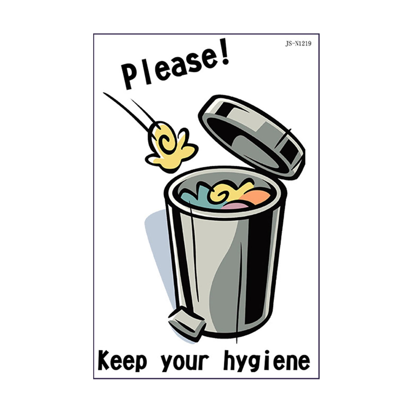 Stickers Can Toilet Stickers Prompt Slogan Stickers Toilet Decoration