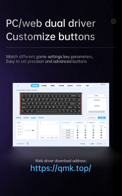 AJAZZ ALUX68 HE Aluminum Rapid Trigger Gaming Keyboard with Magnetic Switch, Wired Hall Effect Keyboard with 8K Polling Rate, 0.125ms Latency, RGB Backlight (Black, ALUX68 Plus)