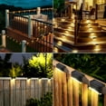 thumbnail image 3 of IJIL Solar Lights Outdoor, 16 Pack Solar Step Lights for Stairs Deck Fence Yard Patio (Warm White), 3 of 7