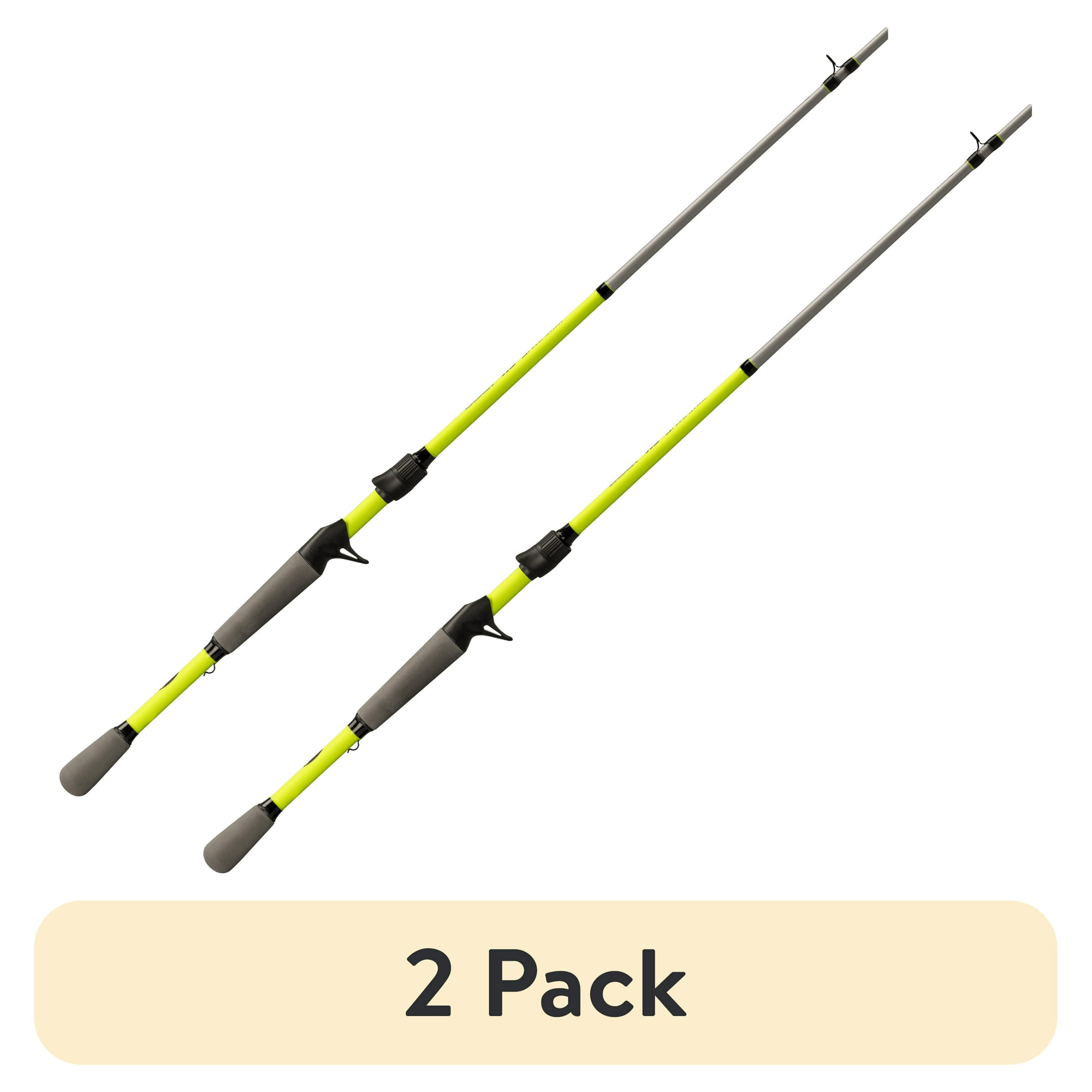 (2 pack) (2 pack) Lew’s Laser HS Casting Fishing Rod 7-Foot 1-Piece Medium-Heavy Power Fast Action