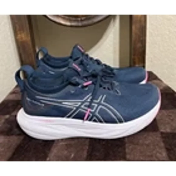 Asics Gel-Nimbus 25 Shoes Womens Size 6.5 Blue Sneakers Running Athletic Gym