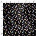 thumbnail image 2 of Soimoi Black Velvet Fabric Wild Animal Print Sewing Fabric BTY 58 Inch Wide, 2 of 5
