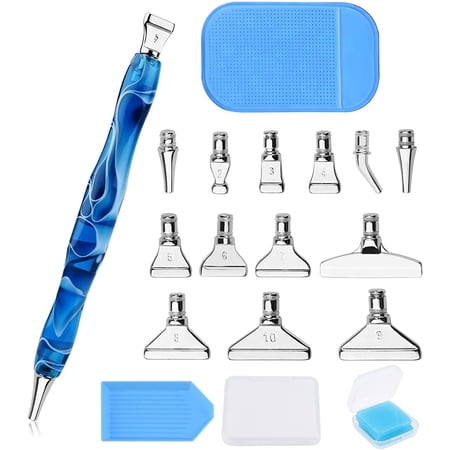 Diamond Painting Pen With Stainless Steel Tip - 5D Resin Drill Pen & Single Placer Tool For Diamond Art