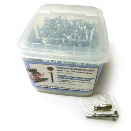 

Pro-Twist 1-7/16 #10 Plywood - Metal Screws Wafer Head #2 Phillips Zinc Plated