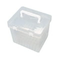 thumbnail image 2 of Estuche para rotuladores, caja de almacenamiento para rotuladores, organizador de lápices, transparente, a prueba de polvo, portátil, multifunción, 80 tragamonedas BLESIY Estuche de transporte de marcador, 2 of 8