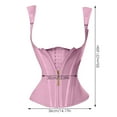 thumbnail image 2 of NQyIOS Waist Trainer for Women, Tummy Control Sports Girdle, Workout Body Shaper with Adjustable Shoulder Strap, Pink XS, 2 of 4